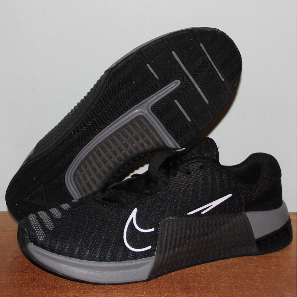 Nike Metcon 9 CrossFit Training Shoes Womens 8.5 11 Black Grey White